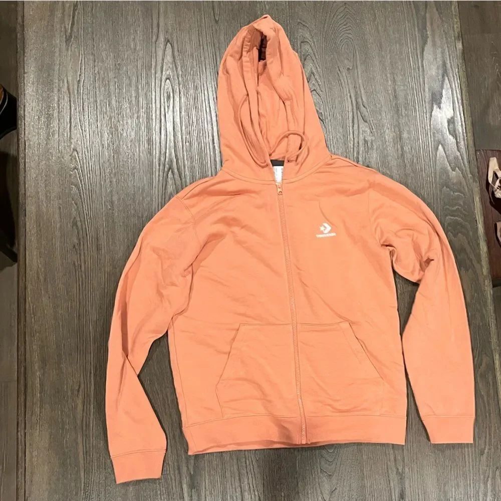 NWT Converse Unisex Long Sleeve Full Zip Hoodie - Size XS